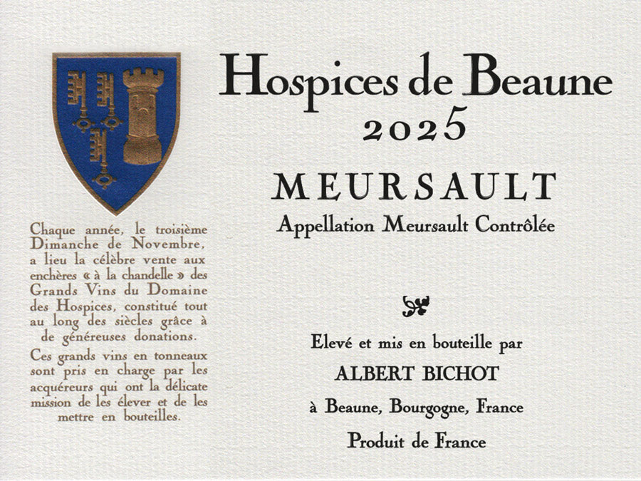 Meursault - Hospices de Beaune 2025