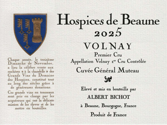 Volnay 1er Cru Cuvée Muteau - Hospices de Beaune 2025