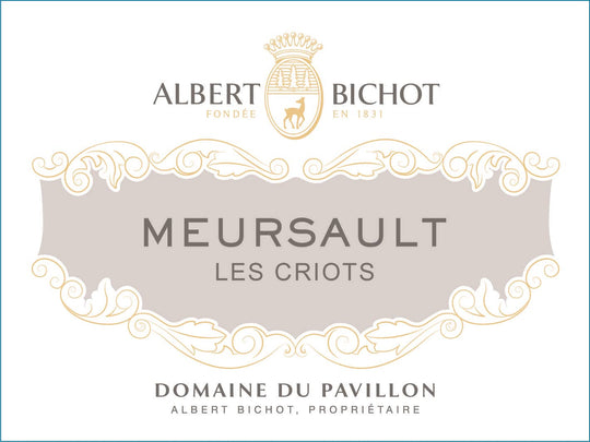 Meursault Les Criots - Domaine du Pavillon Albert Bichot - vin primeur 2024